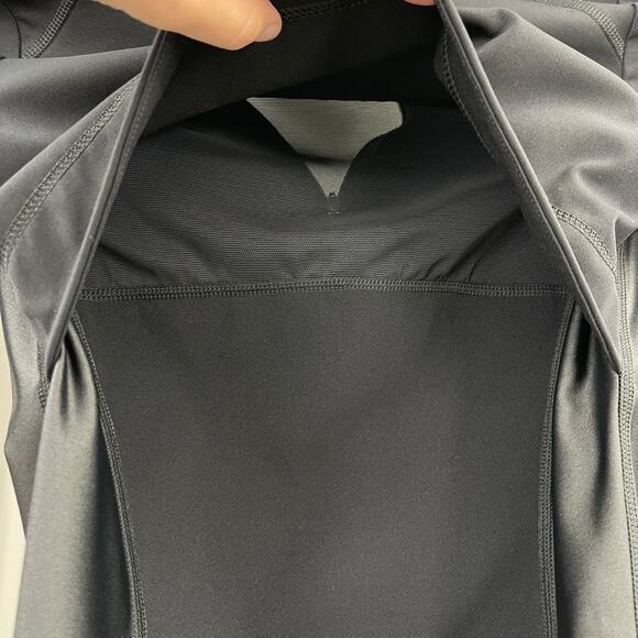 Sweaty Betty X Halle Berry Jacket Womens XXS Black Storm Power High Shine Zip - Picture 7 of 13